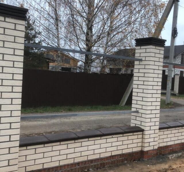 Колпак Zking Бона ХайТек Коричневый на столб 1.5х1.5 кирпича (385х385мм) в Киселевске фото