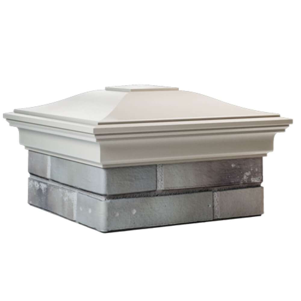 Колпак Zking Монблан Бежевый на столб 1.5х1.5 кирпича (385х385мм) в Киселевске фото