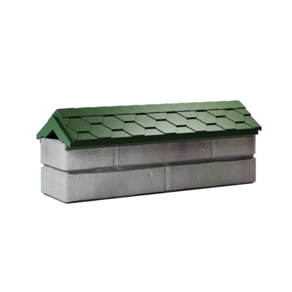 Парапет Zking Эверест Зеленый с посадкой на 0.5 кирпича (130мм) Киселевск фото