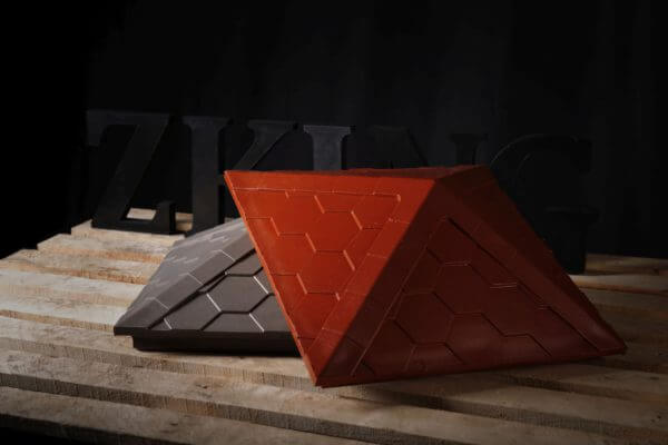 Колпак Zking Эверест Красный на столб 1.5х1.5 кирпича (390х390мм) в Киселевске фото