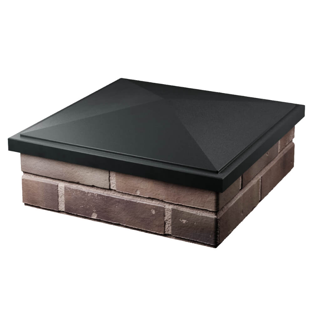 Колпак Zking БонаМоно Черный на столб 2х2 кирпича (515х515, 530х530мм) в Киселевске фото