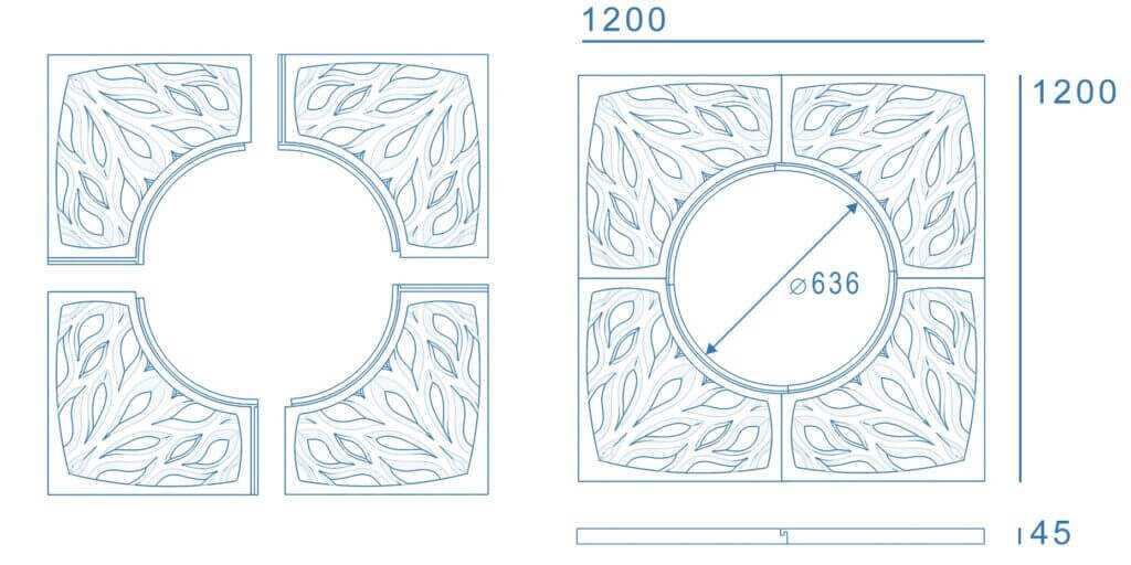 Приствольная решетка для дерева ZKING CRUST 1.2х1.2м Черная в Киселевске фото