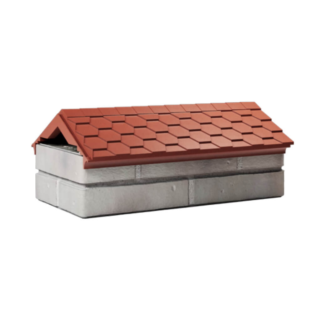 Парапет Zking Эверест Красный с посадкой на 1 кирпич (200/225/255мм) Киселевск фото