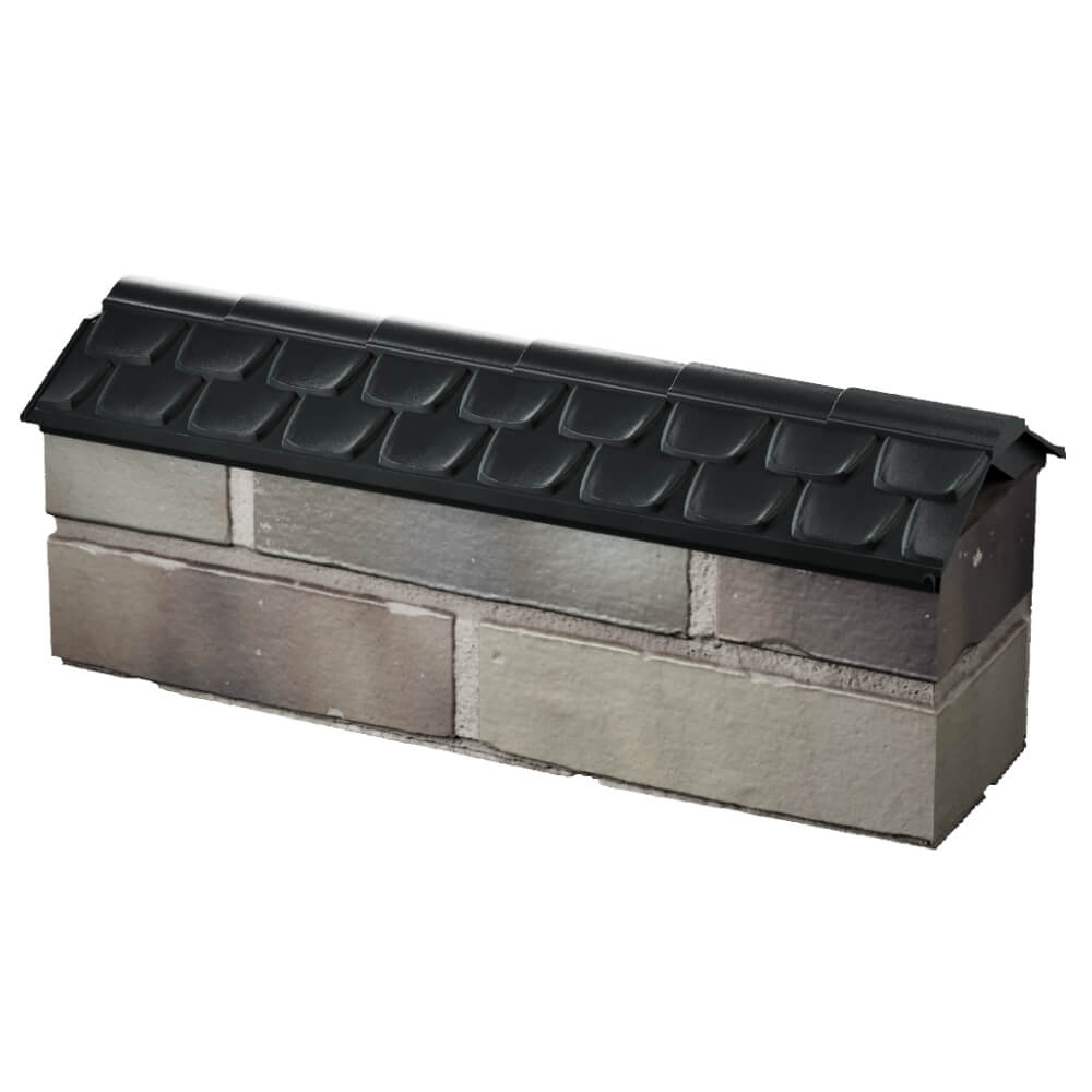 Парапет Zking Эльбрус Черный с посадкой на 0.5 кирпича (130мм) в Киселевске фото