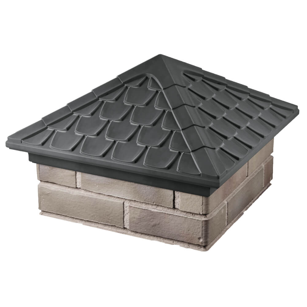 Колпак Zking Эльбрус Серый на столб 1.5х1.5 кирпича (385х385мм) в Киселевске фото