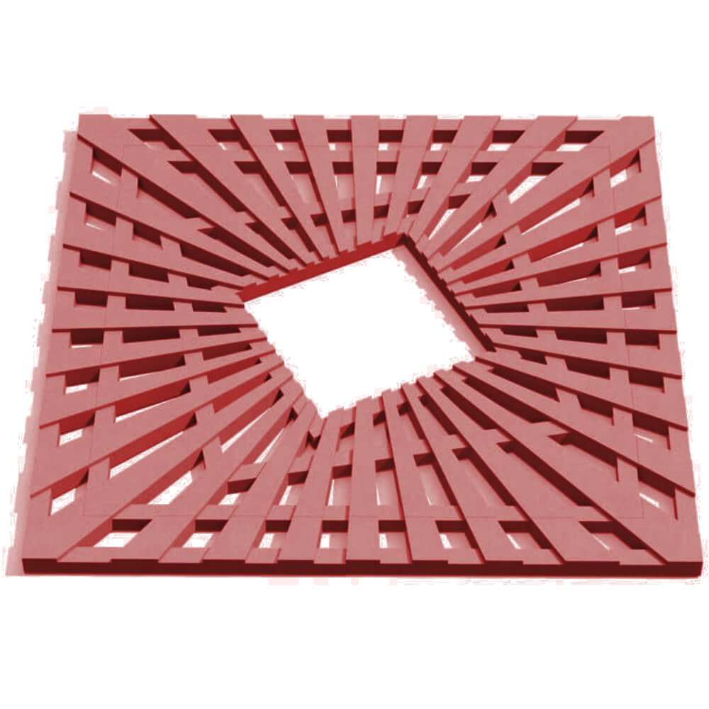 Приствольная решетка для дерева ZKING ATMOSPHERE 1.2х1.2м Красная Киселевск фото