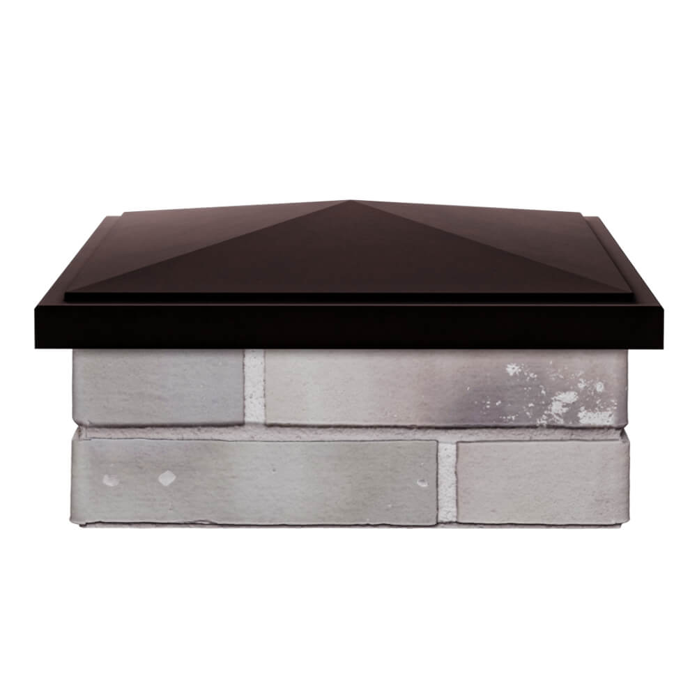 Колпак Zking БонаМоно Коричневый на столб 1.5х1.5 кирпича (385х385, 400х400мм) Киселевск фото