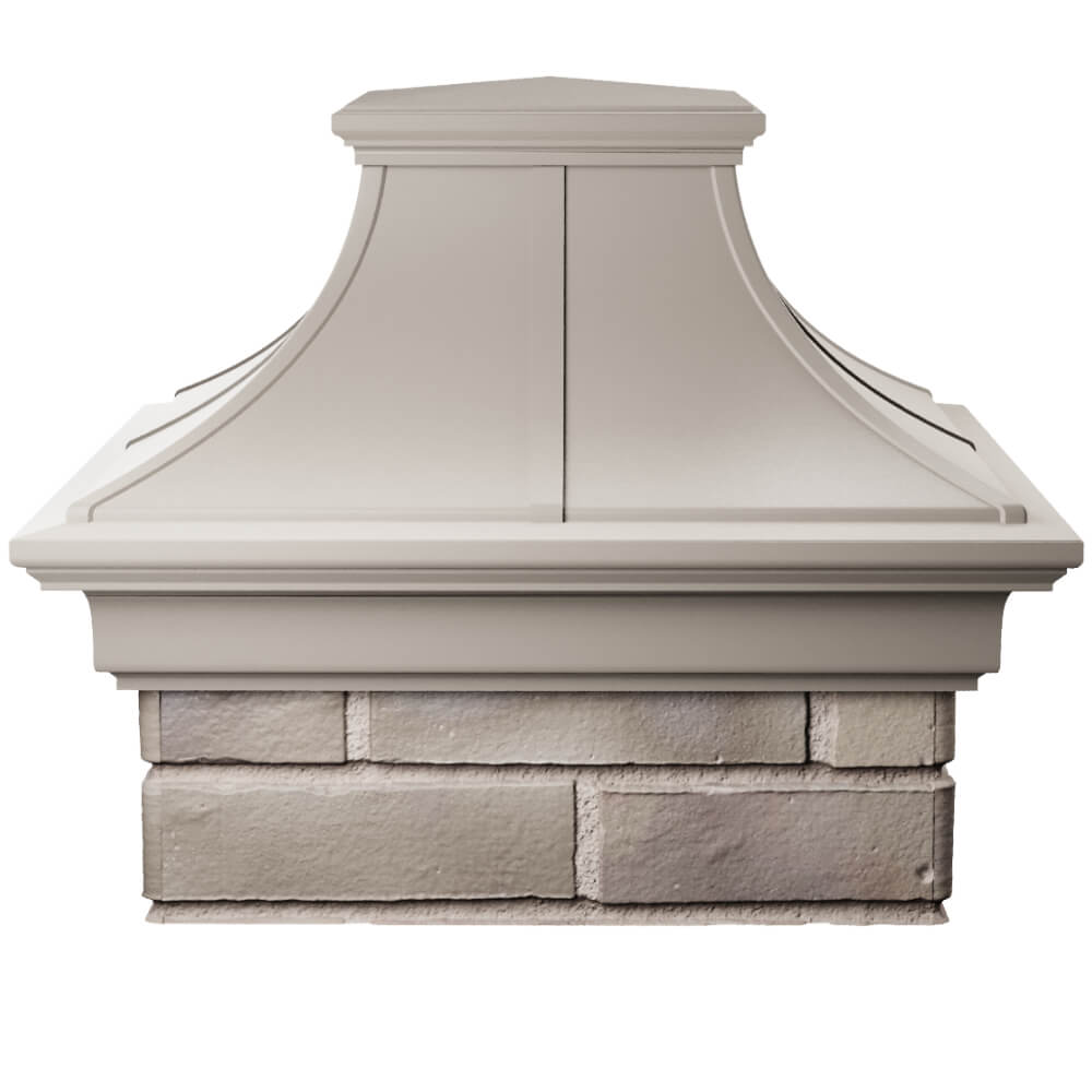 Колпак Zking Монблан Премиум Бежевый на столб 1.5х1.5 кирпича (385х385мм) Киселевск фото