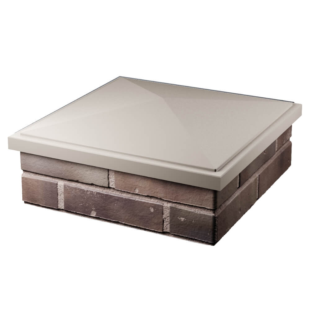 Колпак Zking БонаМоно Бежевый на столб 2х2 кирпича (515х515, 530х530мм) в Киселевске фото