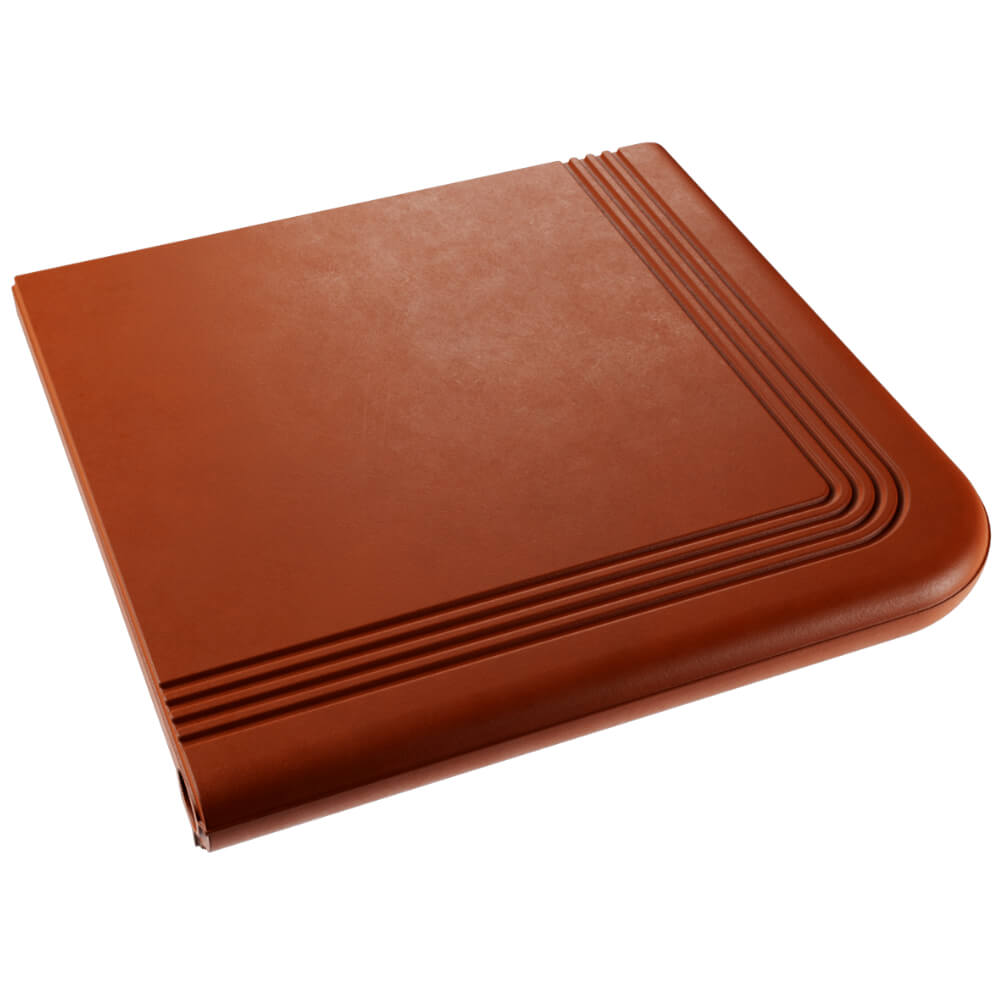 Ступень угловая Verona 340х340х20мм Терракотовый