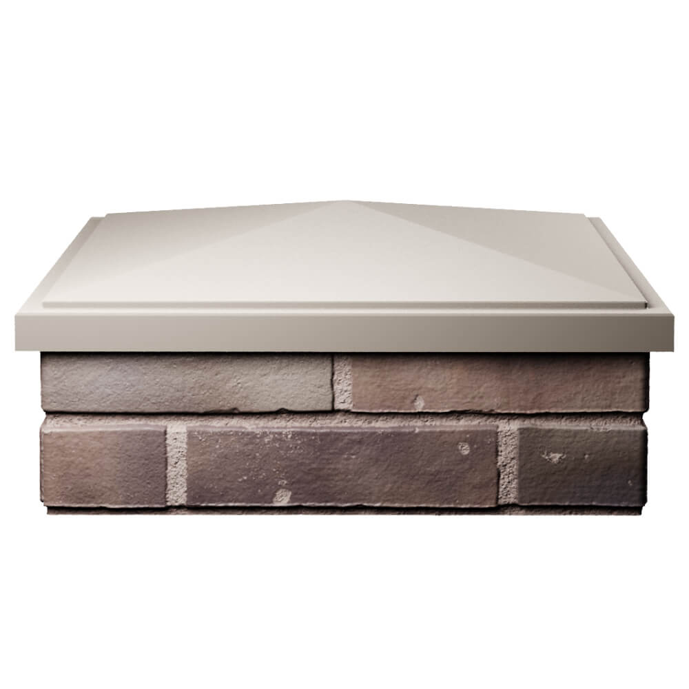 Колпак Zking БонаМоно Бежевый на столб 2х2 кирпича (515х515, 530х530мм) Киселевск фото