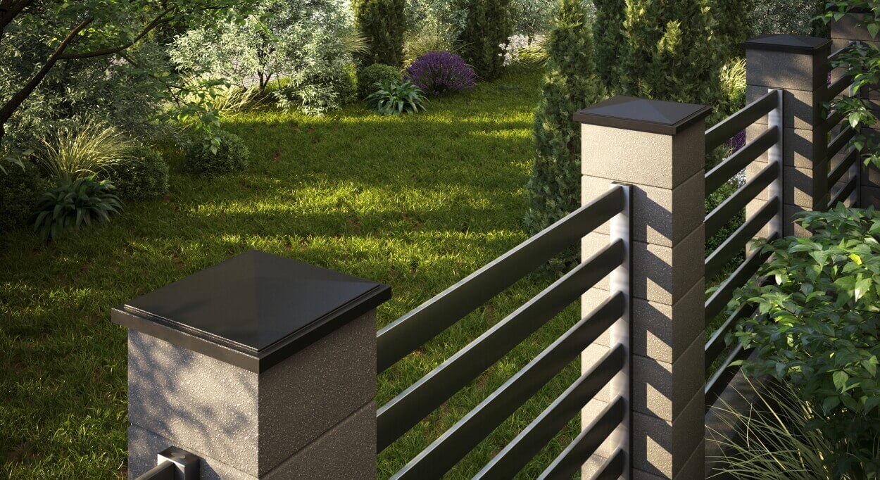 Колпак Zking БонаМоно Коричневый на столб 1.5х1.5 кирпича (385х385, 400х400мм) в Киселевске фото