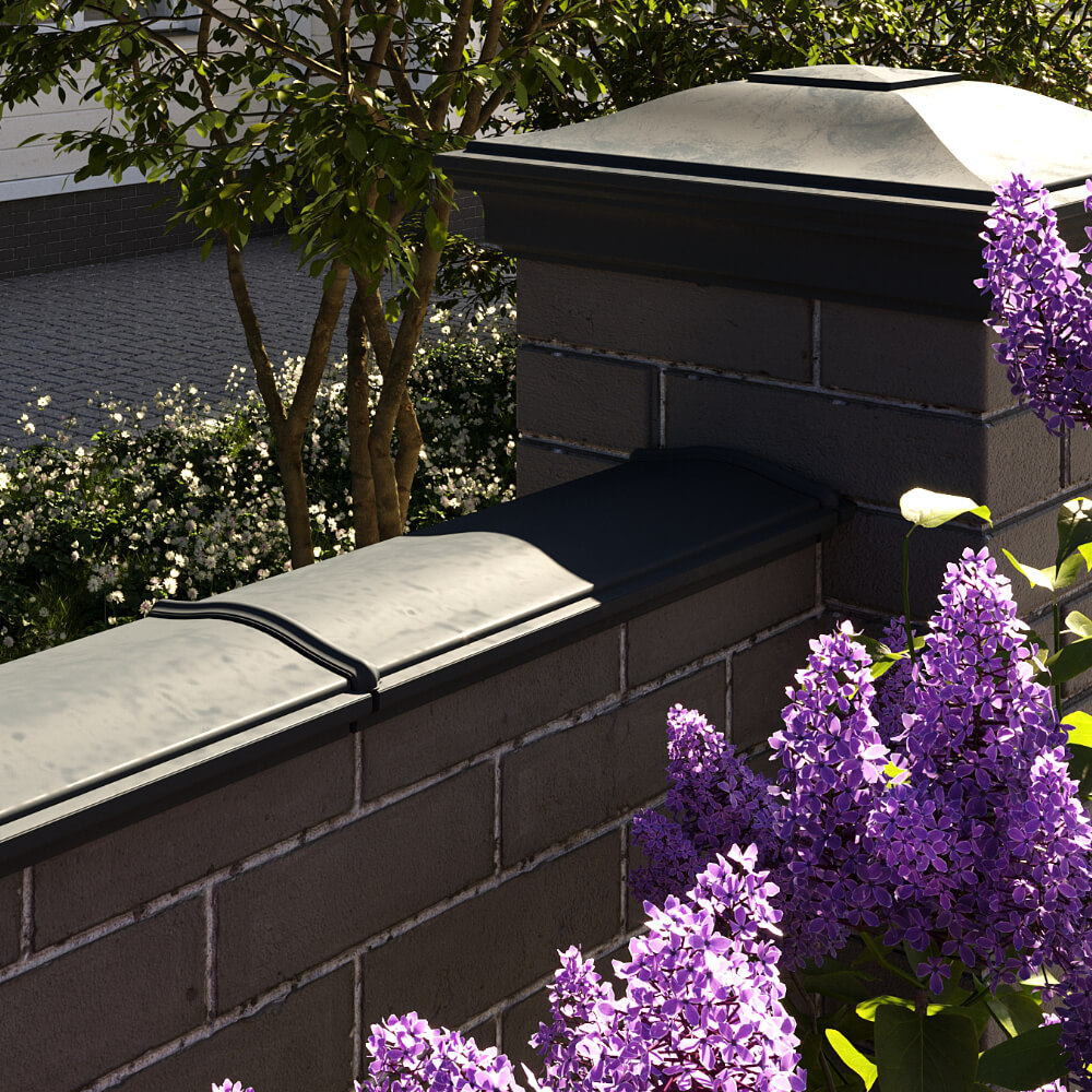 Парапет Zking Монблан Черный посадка на 0.5 кирпича (130мм) в Киселевске фото