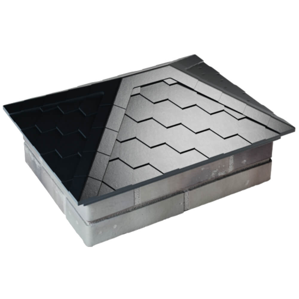 Колпак Zking Эверест Черный на столб 2х1.5 кирпича (520х390мм) Киселевск фото