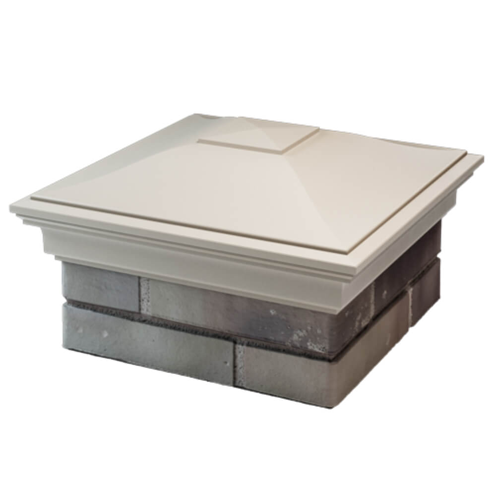 Колпак Zking Монблан Бежевый на столб 1.5х1.5 кирпича (385х385мм) в Киселевске фото