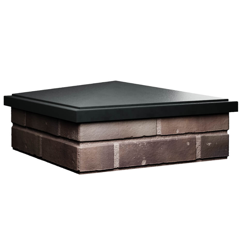 Колпак Zking БонаМоно Черный на столб 2х2 кирпича (515х515, 530х530мм) в Киселевске фото