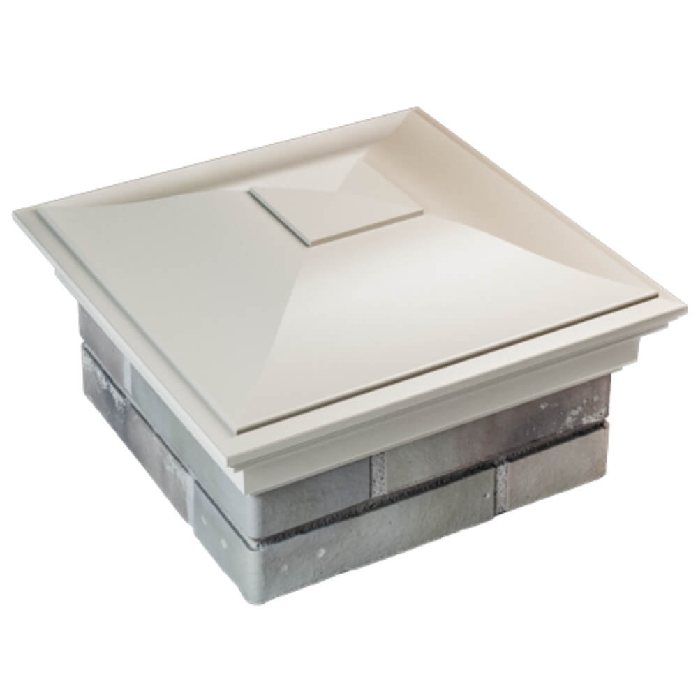 Колпак Zking Монблан Бежевый на столб 1.5х1.5 кирпича (385х385мм) в Киселевске фото