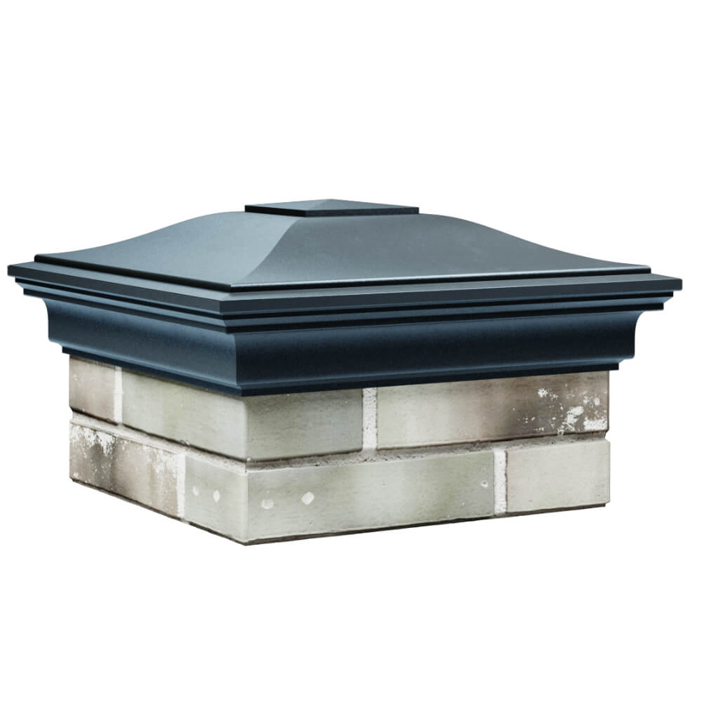 Колпак Zking Монблан Серый на столб 1.5х1.5 кирпича (385х385мм) в Киселевске фото