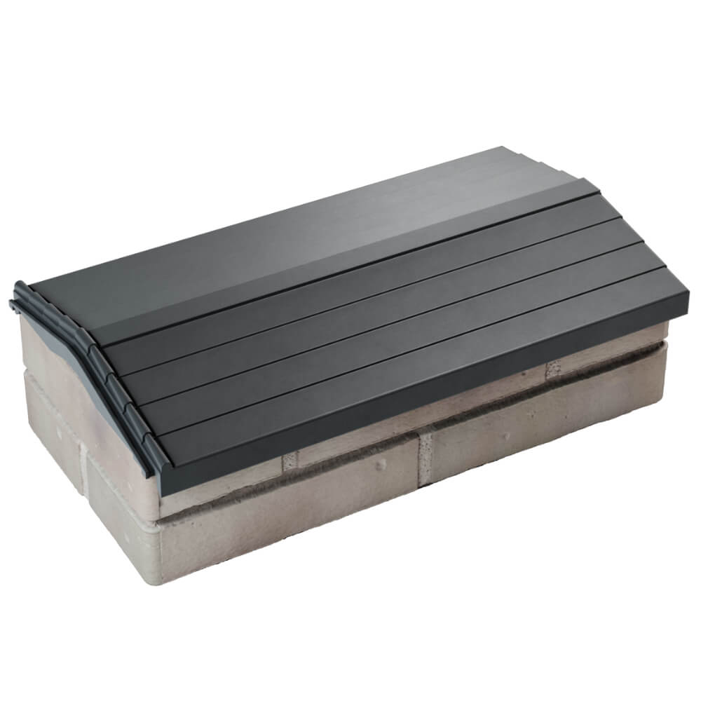 Парапет Zking Бона ХайТек Серый с посадкой на 1 кирпич (200/225/255мм) в Киселевске фото