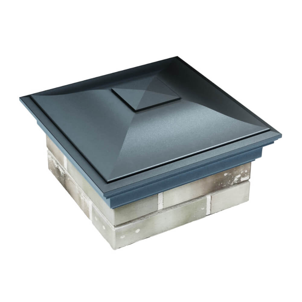 Колпак Zking Монблан Серый на столб 1.5х1.5 еврокирпича 0.7НФ (355х355мм) в Киселевске фото