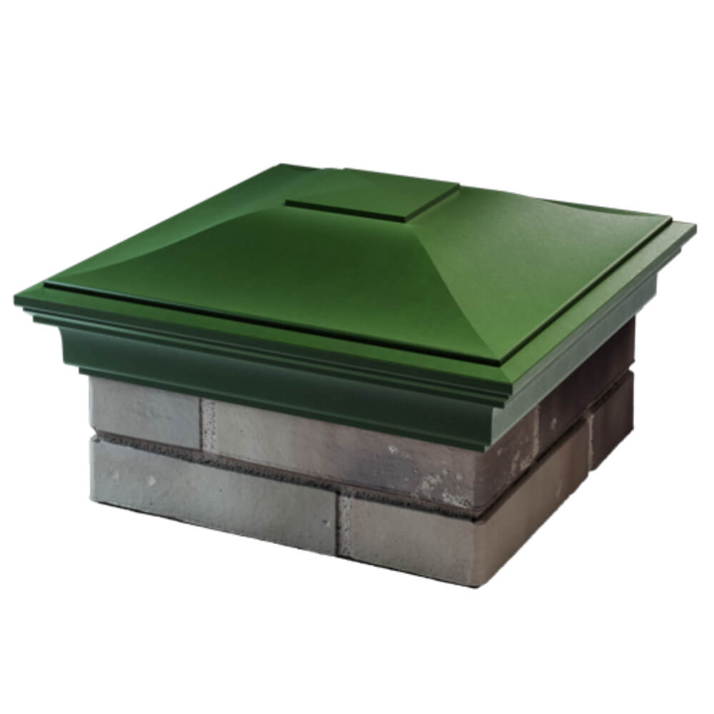 Колпак Zking Монблан Зеленый на столб 1.5х1.5 кирпича (385х385мм) в Киселевске фото