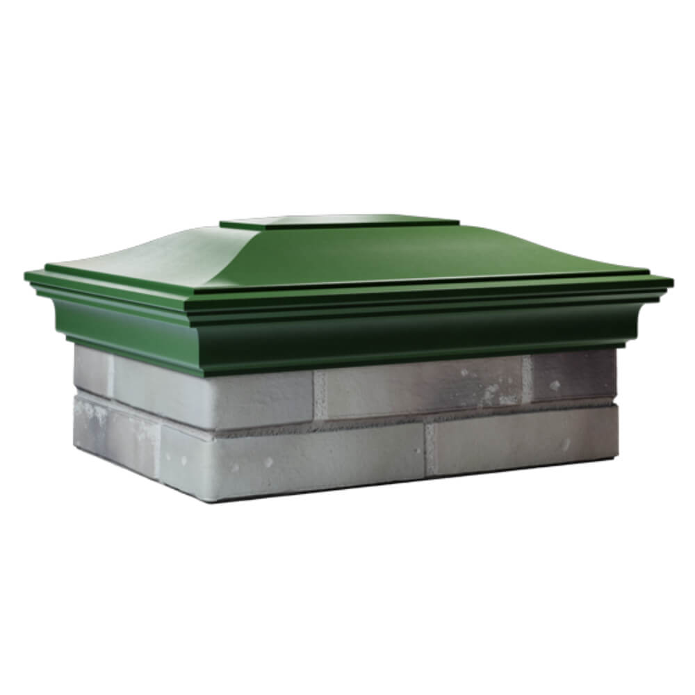 Колпак Zking Монблан Зеленый на столб 2х1.5 кирпича (515х385мм) в Киселевске фото