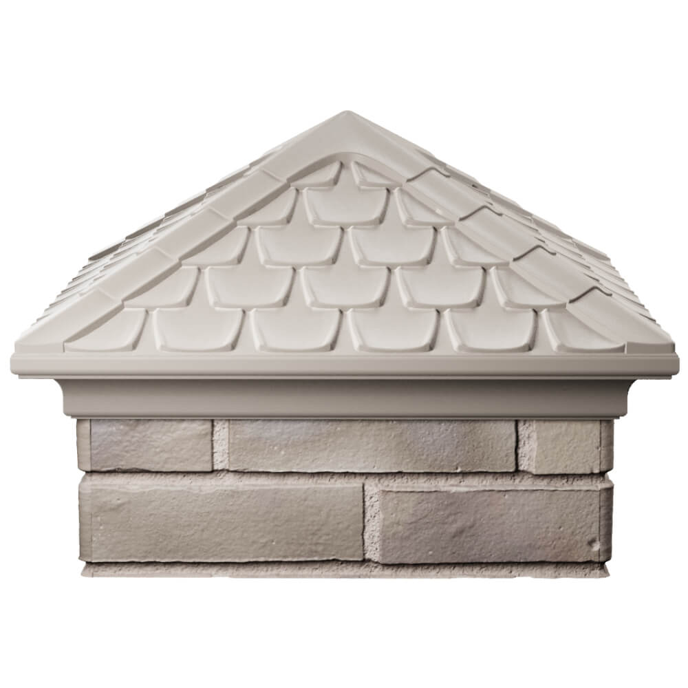 Колпак Zking Эльбрус Бежевый на столб 1.5х1.5 кирпича (385х385мм) Киселевск фото