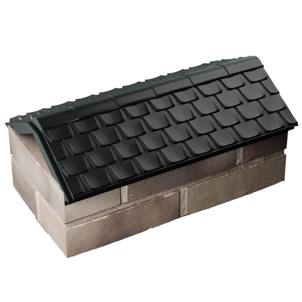 Парапет Zking Эльбрус Черный с посадкой на 1 кирпич (255мм) в Киселевске фото