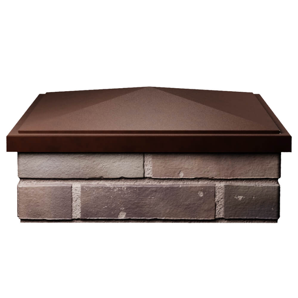 Колпак Zking БонаМоно Коричневый на столб 2х2 кирпича (515х515, 530х530мм) Киселевск фото