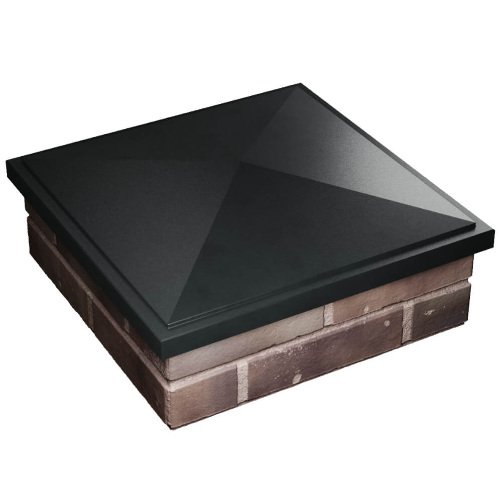 Колпак Zking БонаМоно Черный на столб 2х2 кирпича (515х515, 530х530мм) в Киселевске фото