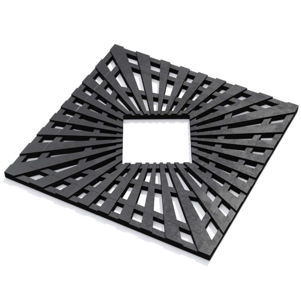 Приствольная решетка для дерева ZKING ATMOSPHERE 1.2х1.2м Черная в Киселевске фото