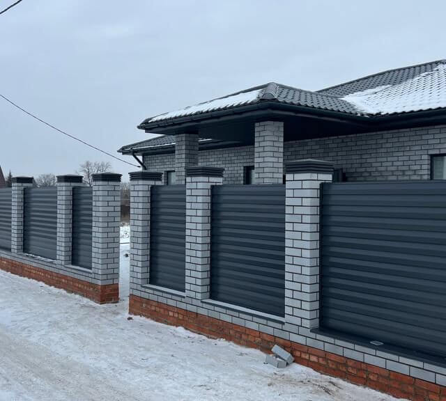 Колпак Zking Бона ХайТек Серый на столб 1.5х1.5 кирпича (385х385мм) в Киселевске фото