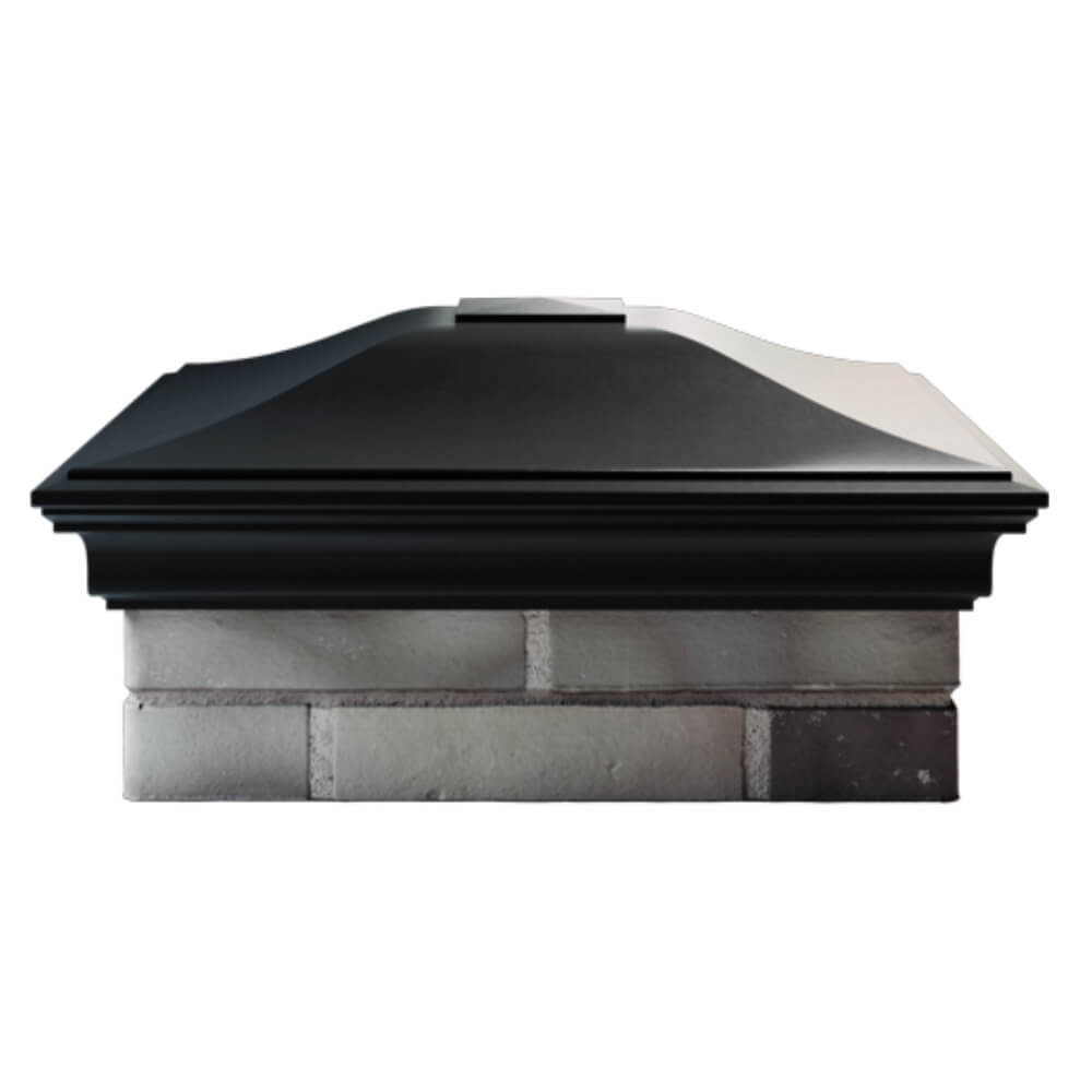 Колпак Zking Монблан Черный на столб 2х2 кирпича (515х515мм) в Киселевске фото
