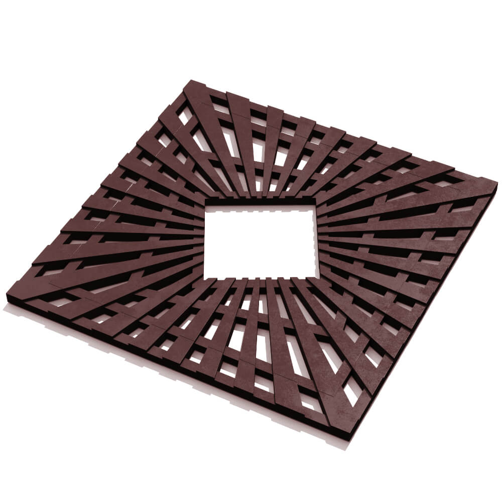 Приствольная решетка для дерева ZKING ATMOSPHERE 1.2х1.2м Коричневая в Киселевске фото