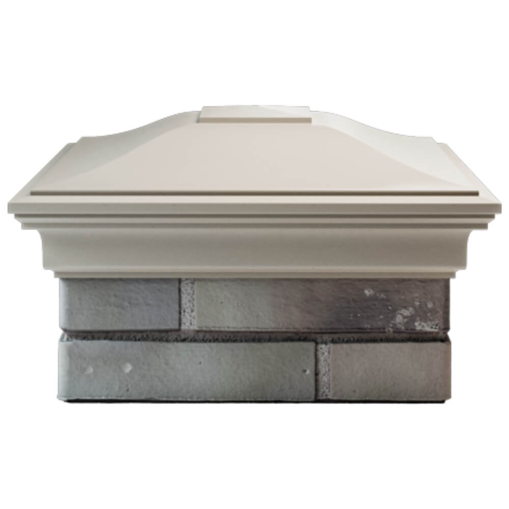 Колпак Zking Монблан Бежевый на столб 1.5х1.5 кирпича (385х385мм) Киселевск фото