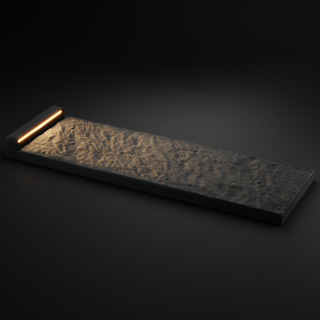 LED Светильник для шаговой плиты STONE Графитовый Серый 330х75х98мм в Киселевске фото