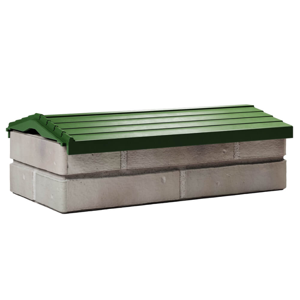 Парапет Zking Бона ХайТек Зеленый с посадкой на 1 кирпич (200/225/255мм) в Киселевске фото