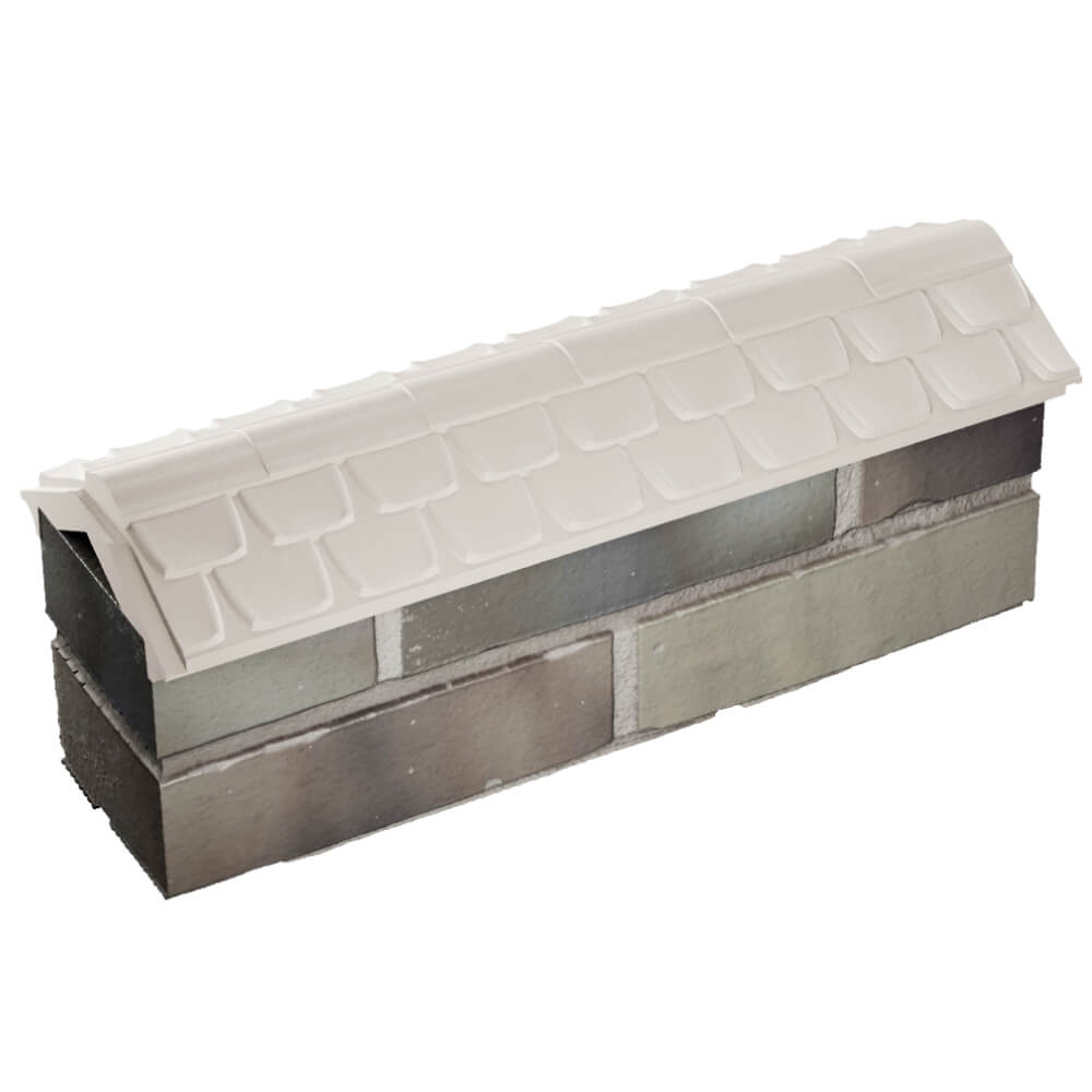 Парапет Zking Эльбрус Бежевый с посадкой на 0.5 кирпича (130мм) в Киселевске фото