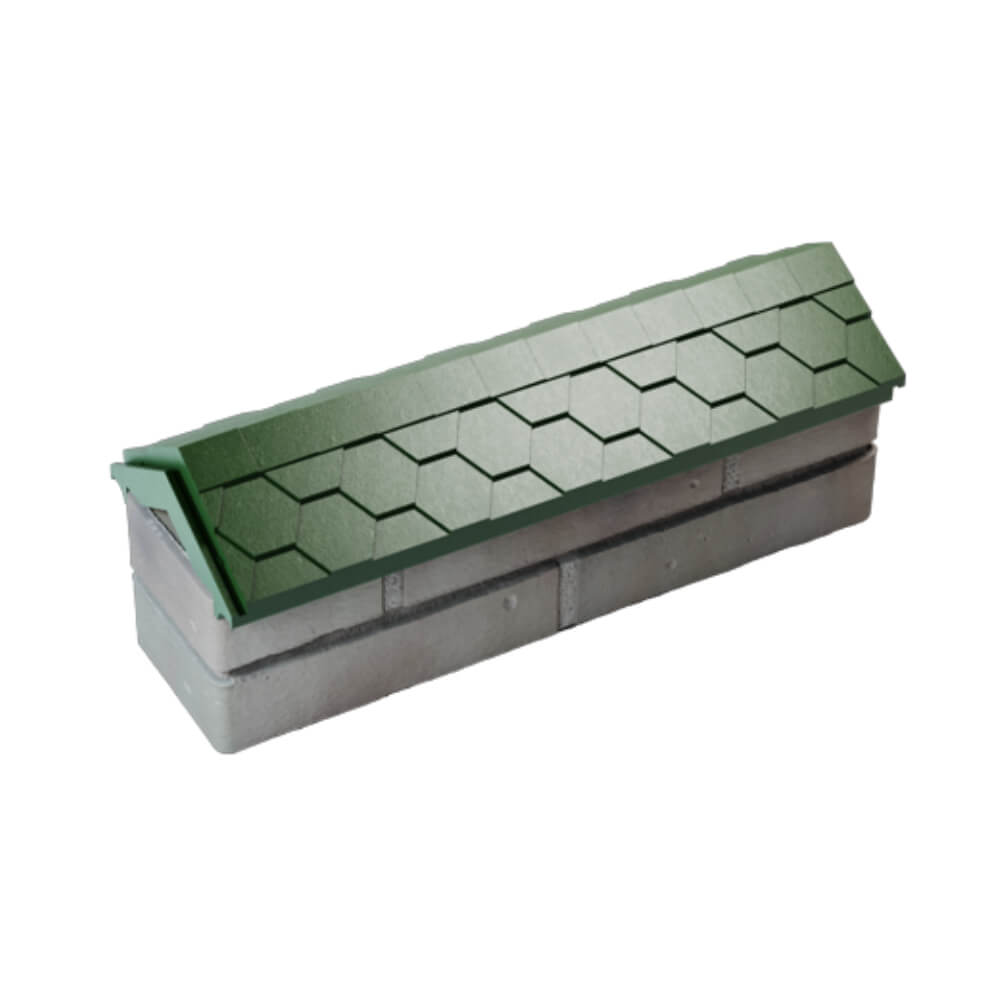 Парапет Zking Эверест Зеленый с посадкой на 0.5 кирпича (130мм) в Киселевске фото