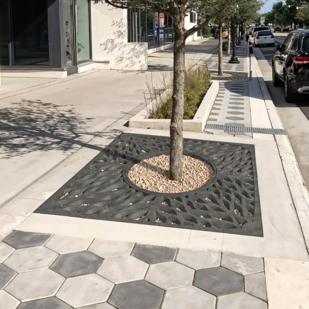 Приствольная решетка для дерева ZKING CRUST 2х2м Черная в Киселевске фото