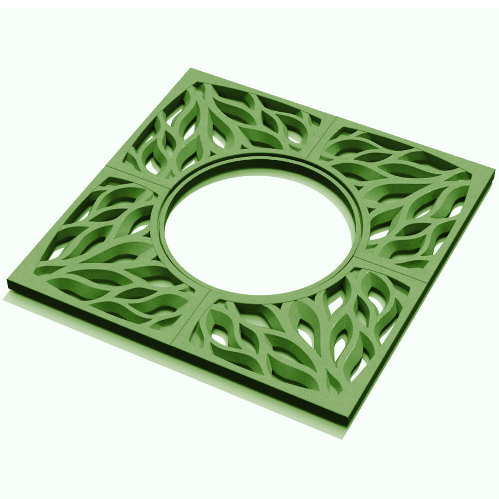 Приствольная решетка для дерева ZKING CRUST 1.2х1.2м Зеленая в Киселевске фото