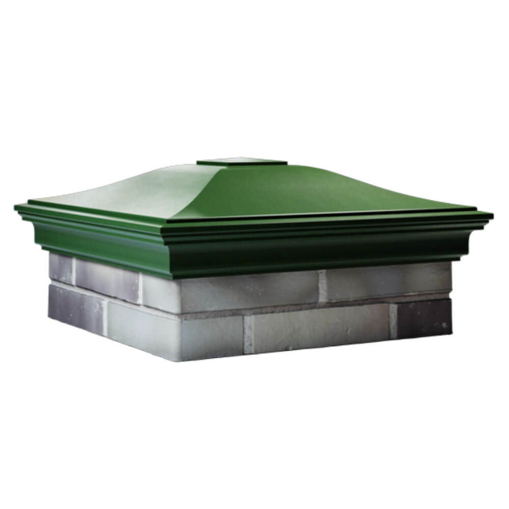 Колпак Zking Монблан Зеленый на столб 2х2 кирпича (515х515мм) в Киселевске фото